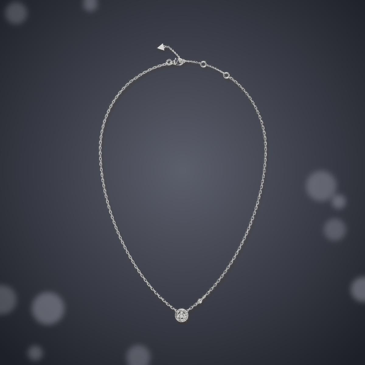 Collar Spinning Bloom Mujer Guess Plateado