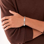 Pulsera Fossil Plateado Hombre JF04400040