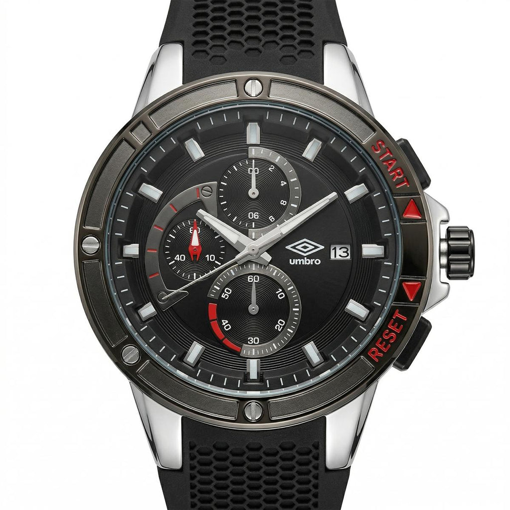 Reloj Análogo Hombre Umbro Plus Negro UMBP-1500-85