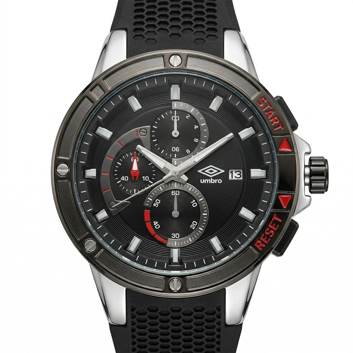 Reloj Análogo Hombre Umbro Plus Negro UMBP-1500-85