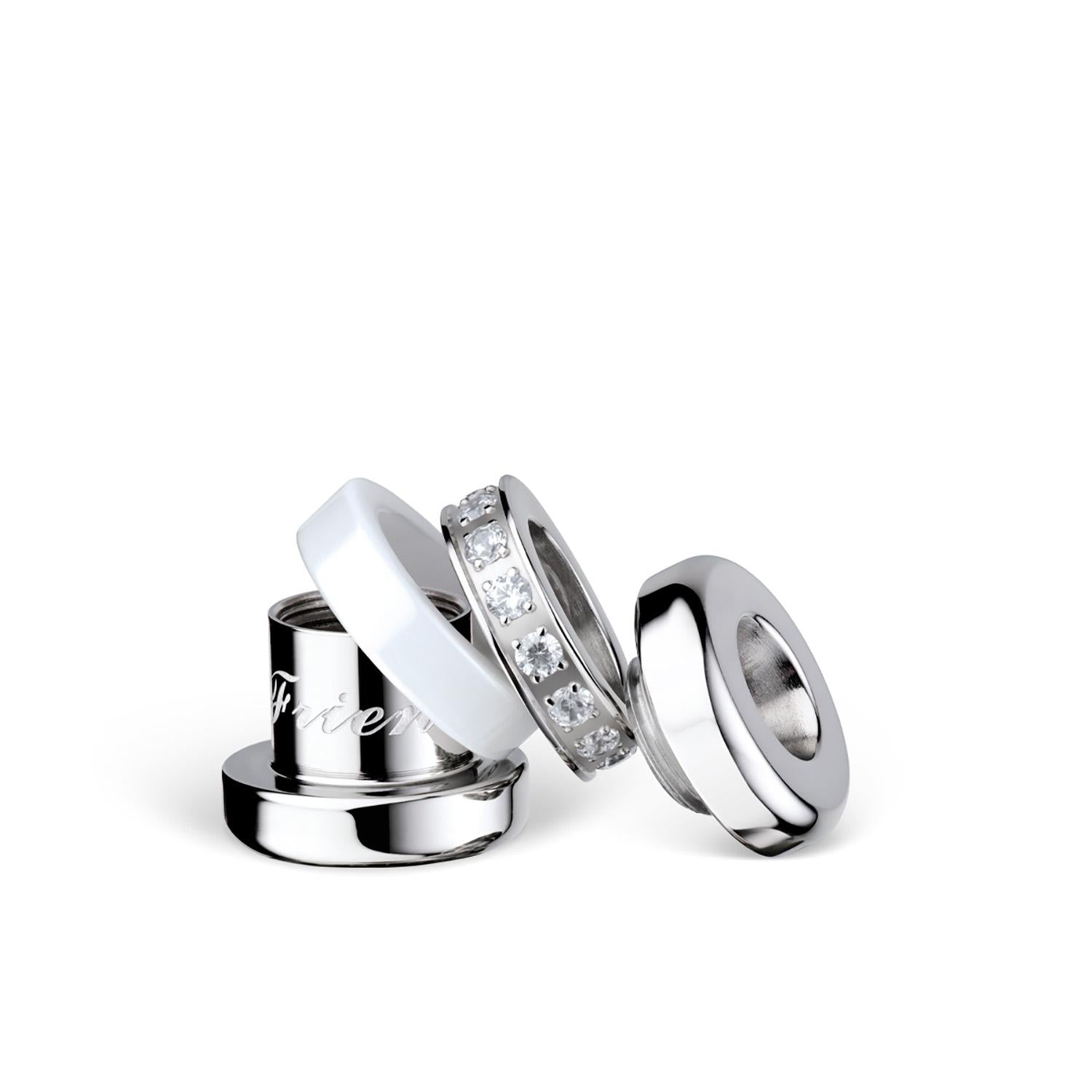 Charm Bering BestFriend-1 Plateado