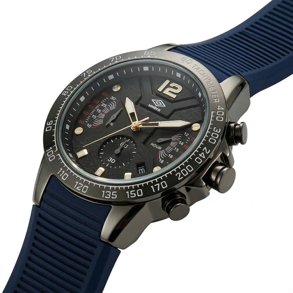 Reloj Análogo Hombre Umbro Plus Negro UMBP-1500-94