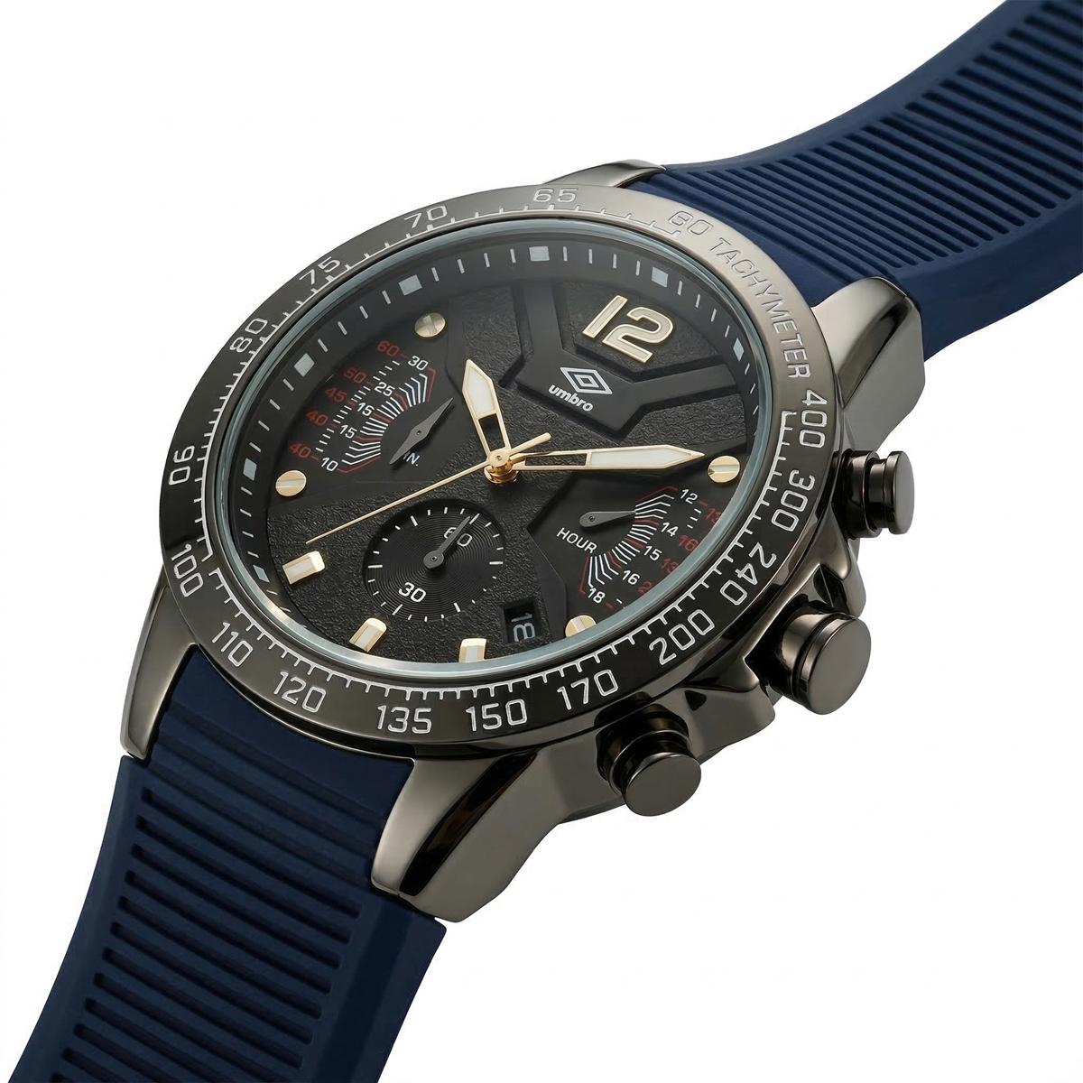 Reloj Análogo Hombre Umbro Plus Negro UMBP-1500-94