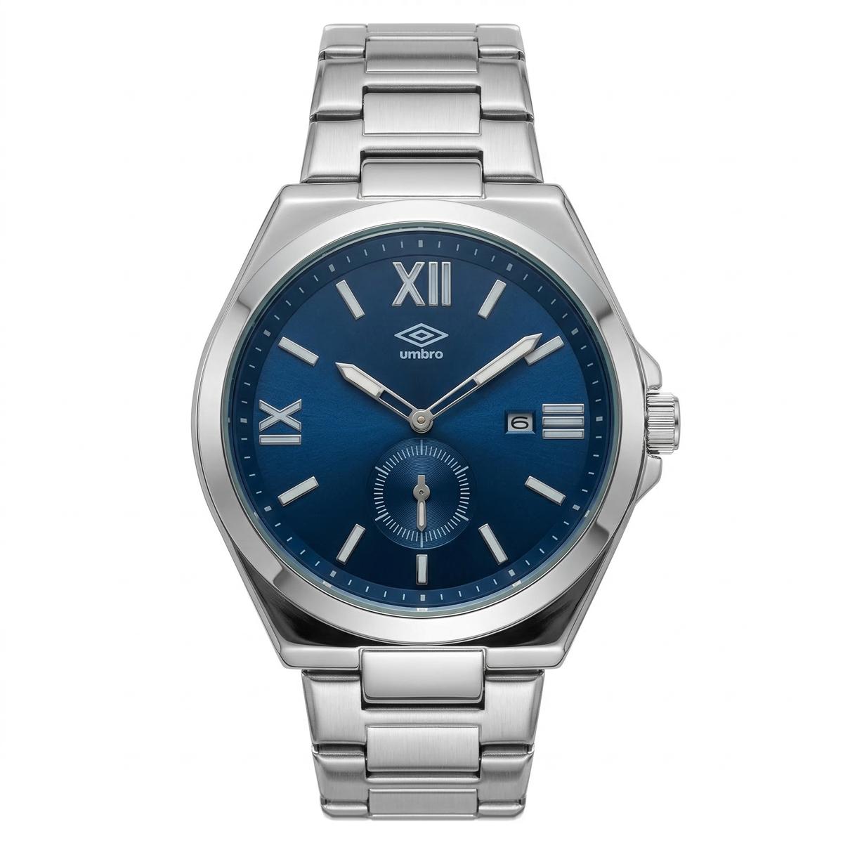 Reloj Análogo Hombre Umbro Plus Plateado UMBP-1500-211