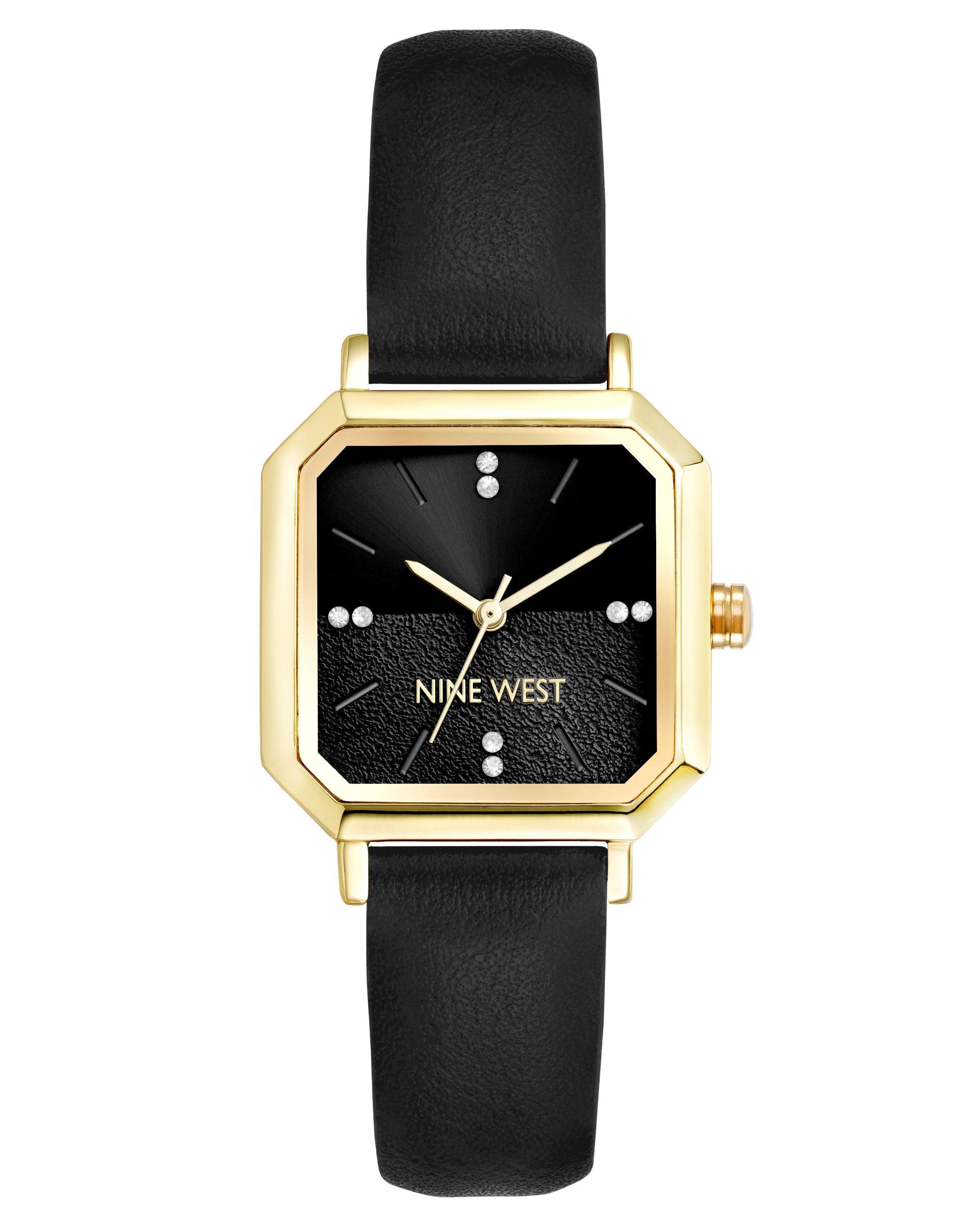 Reloj Análogo Mujer Nine West Negro NW-3312GPBK