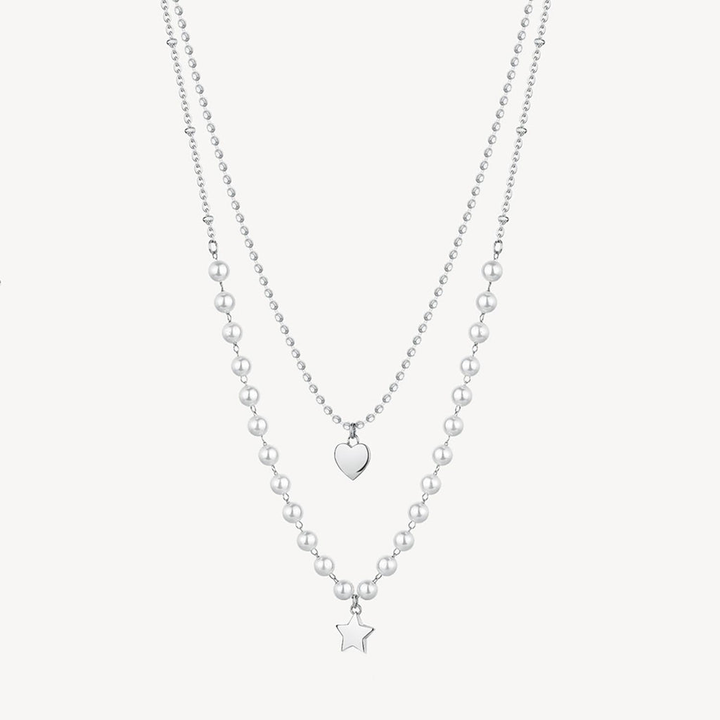 Collar Doble Brosway BAH81 Plateado Mujer