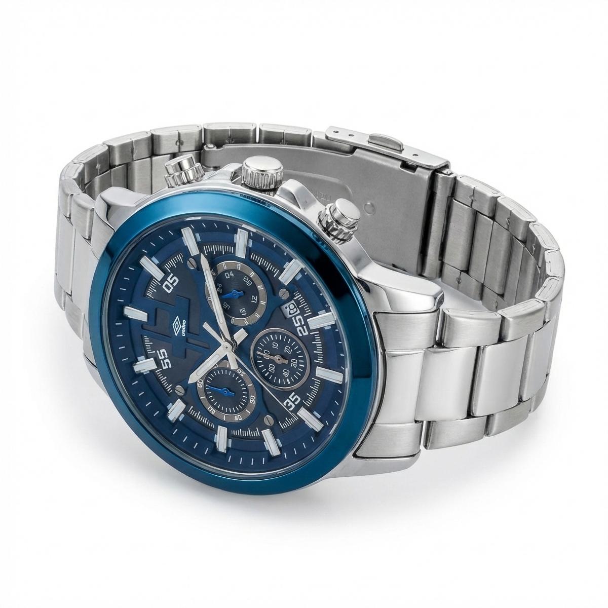 Reloj Análogo Hombre Umbro Plus Plateado UMBP-1500-102