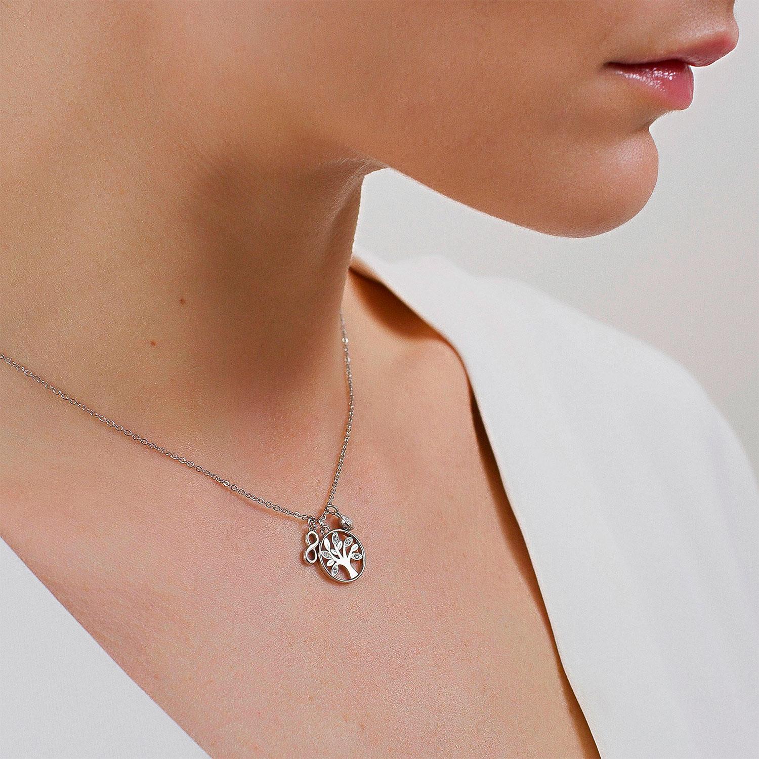 Collar Brosway BHKL01 Plateado Mujer