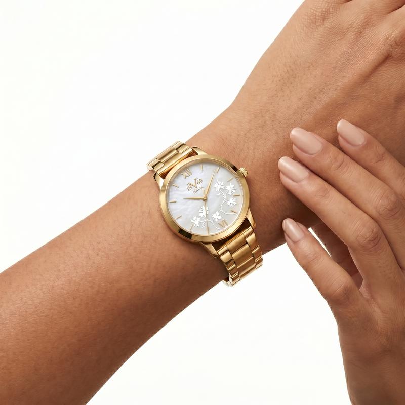 Reloj Análogo Femenino V1969 Oro Rosa V1969-1000-128