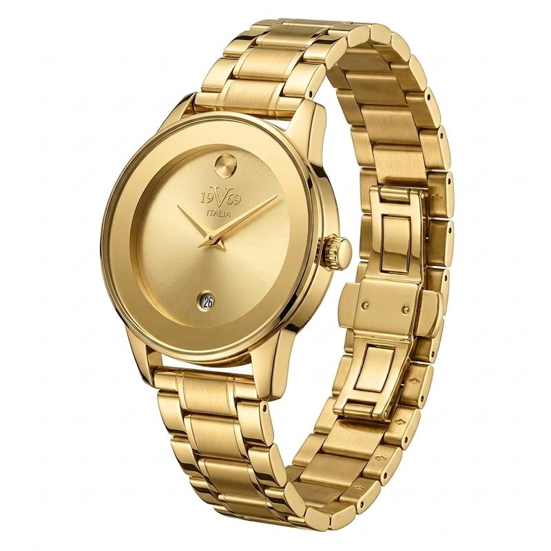 Reloj Análogo Femenino V1969 Dorado V1969-1000-131