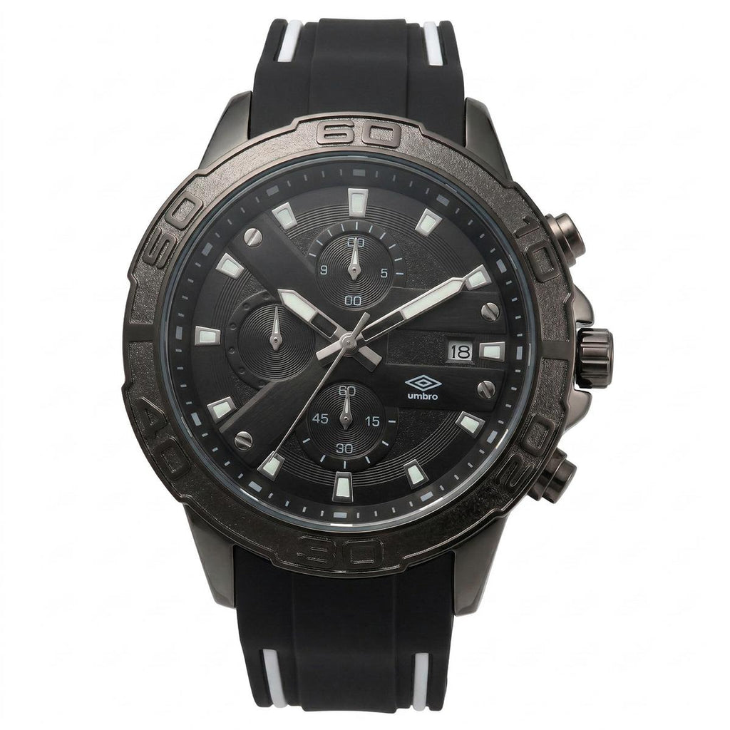 Reloj Análogo Hombre Umbro Plus Negro/Blanco UMBP-1500-108