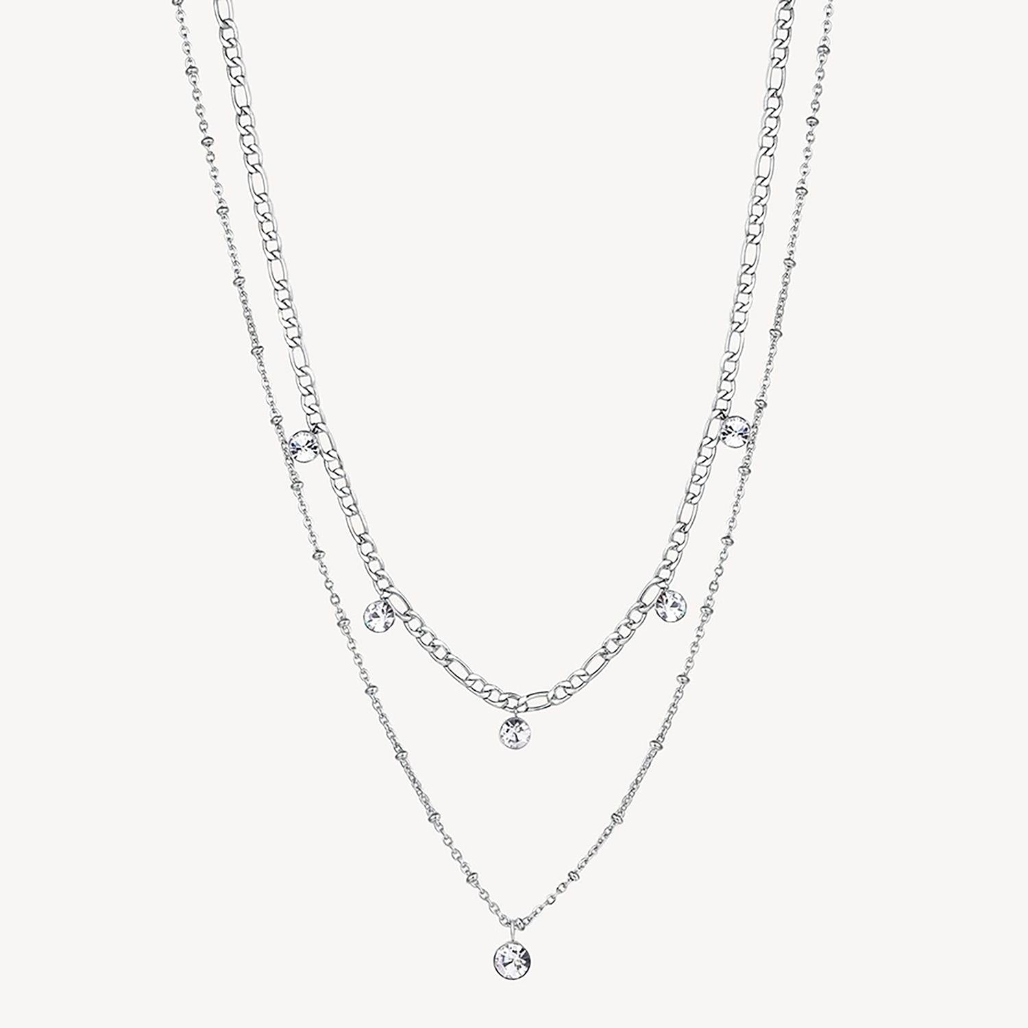Collar Doble Brosway BYM81 Plateado Mujer