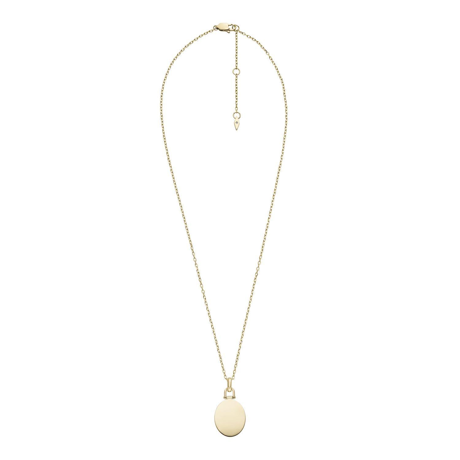 Collar Fossil Dorado Mujer