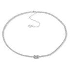 Collar Anne Klein Plateado Mujer