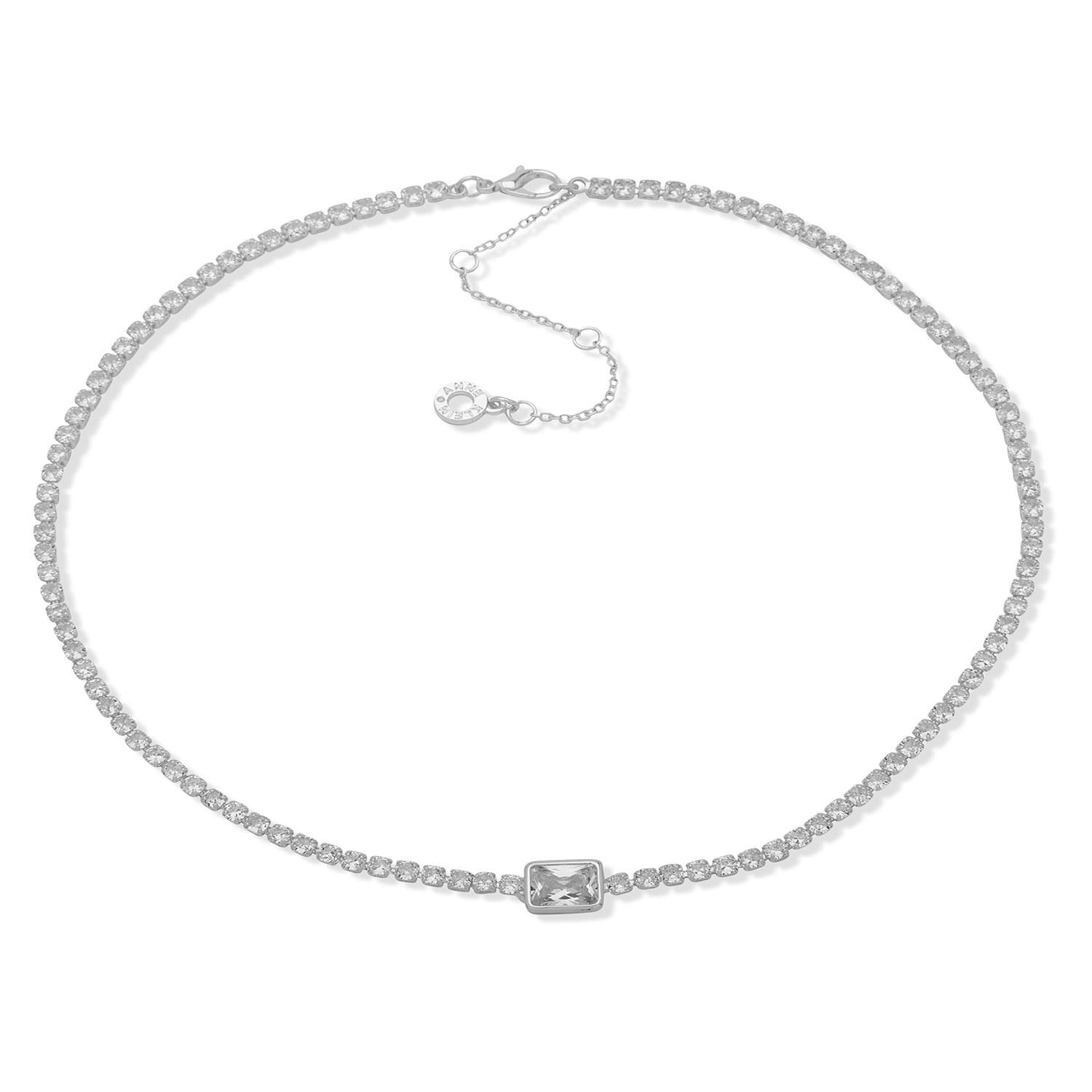 Collar Anne Klein Plateado Mujer