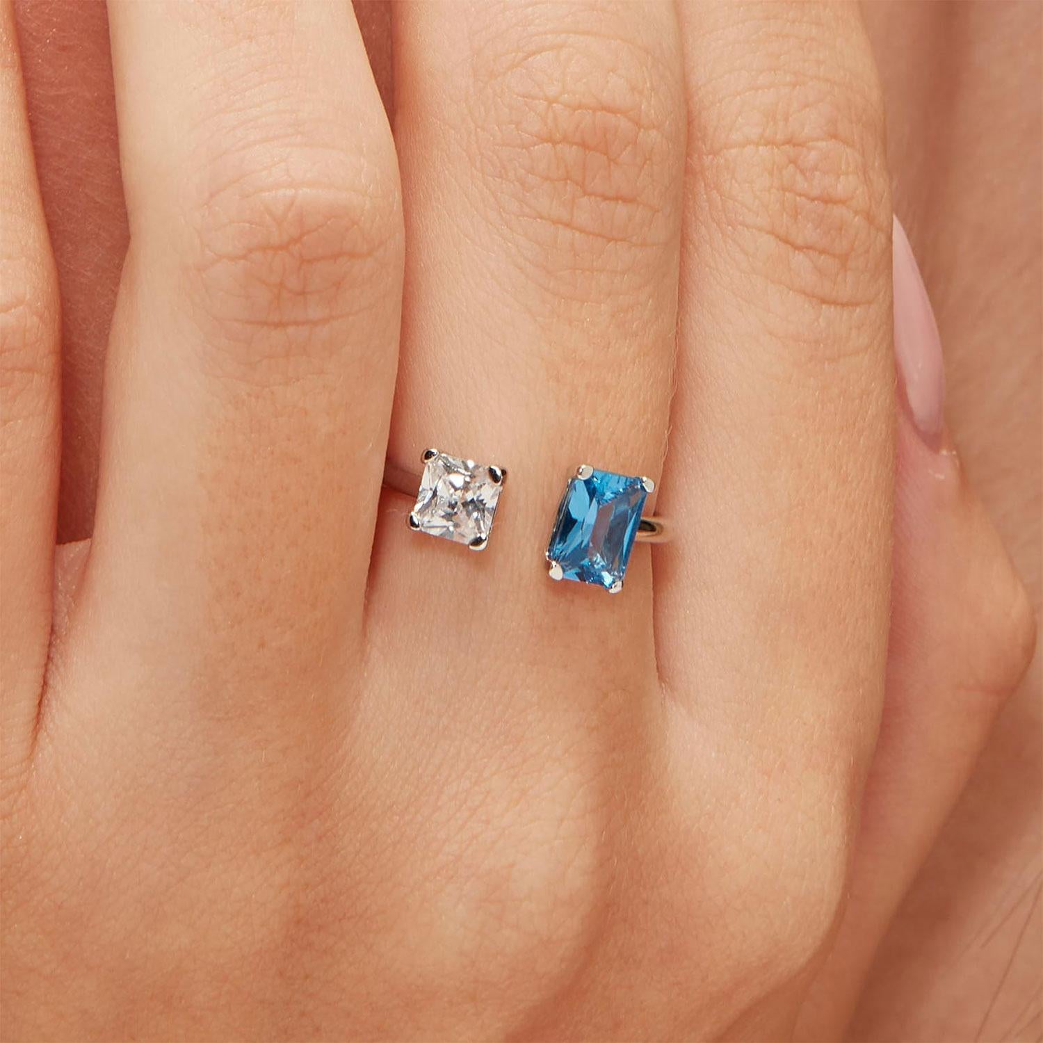 Anillo Brosway FFB09B Azul Mujer