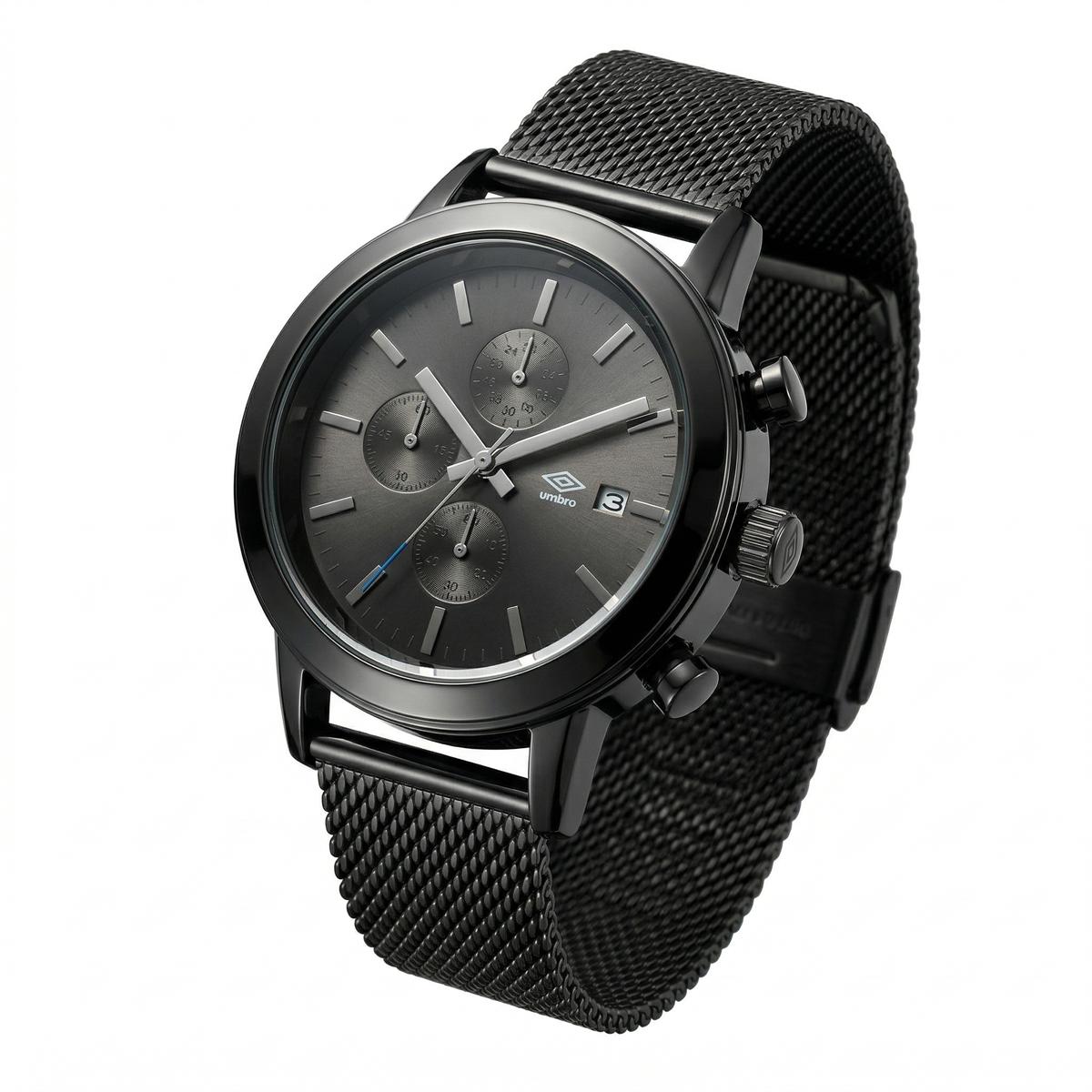 Reloj Análogo Hombre Umbro Plus Negro UMBP-1500-197