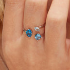 Anillo Brosway FFB10B Azul Mujer