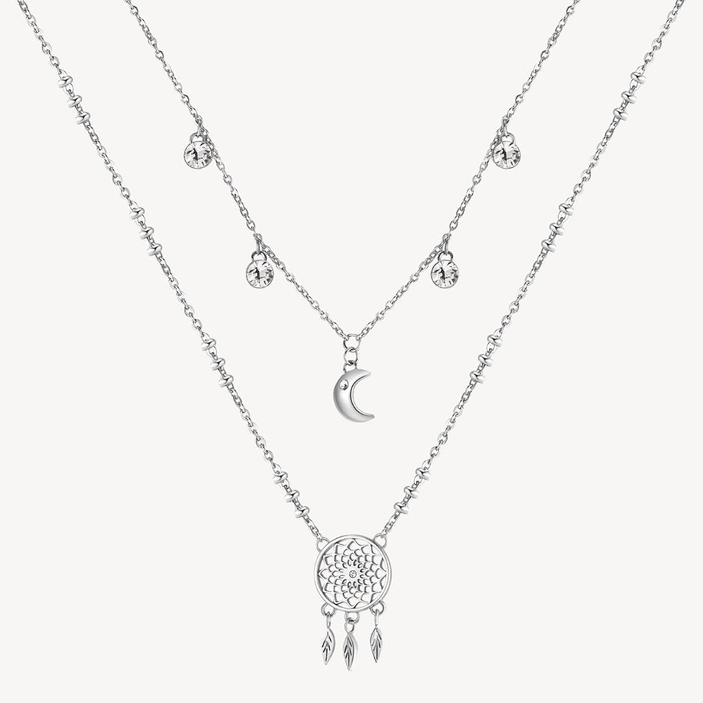 Collar Doble Brosway BHKN066 Plateado Mujer