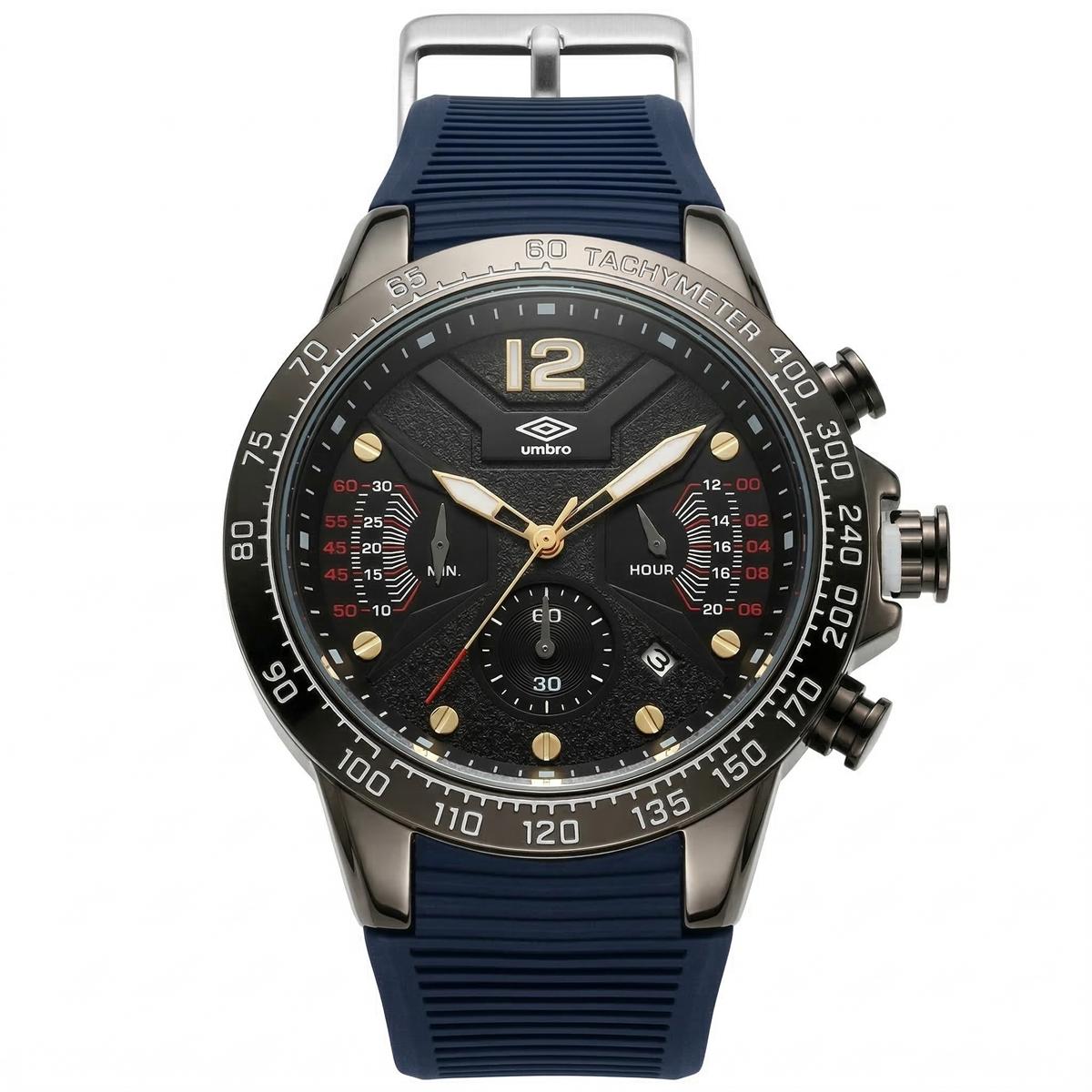 Reloj Análogo Hombre Umbro Plus Negro UMBP-1500-94