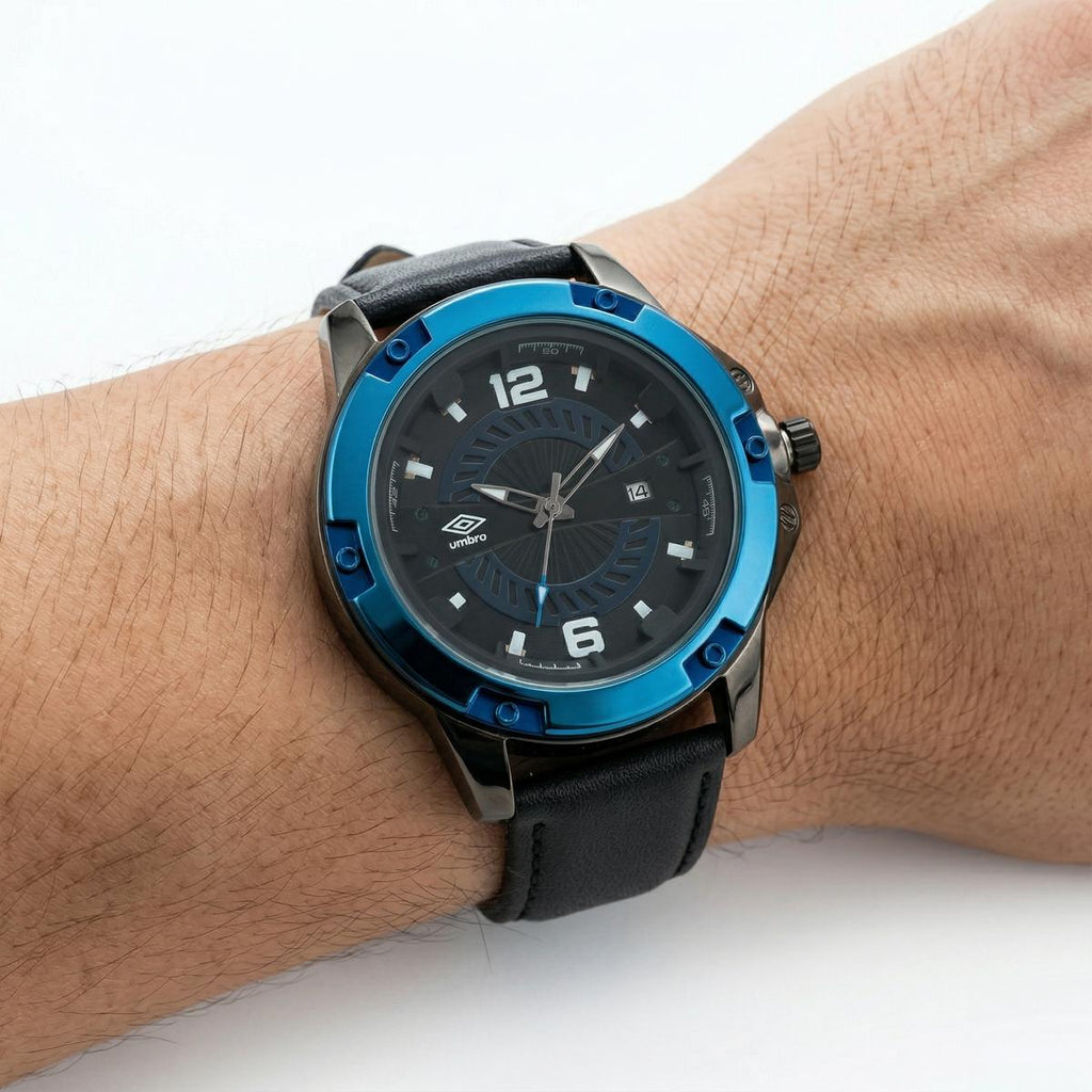 Reloj Análogo Hombre Umbro Plus Negro UMBP-1500-75