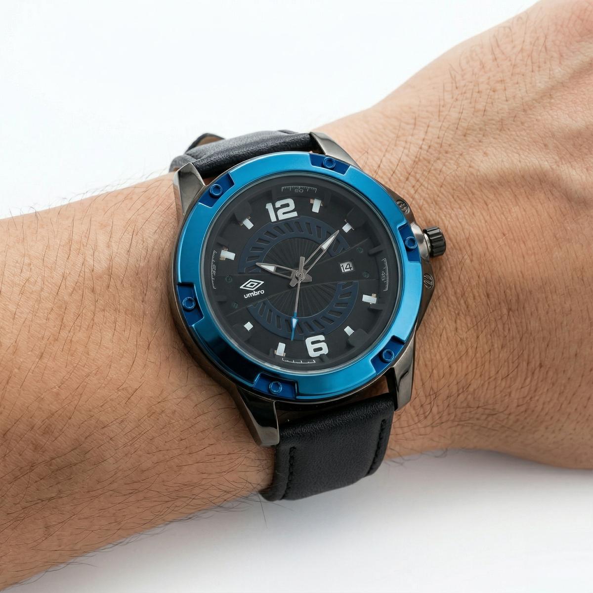 Reloj Análogo Hombre Umbro Plus Negro UMBP-1500-75