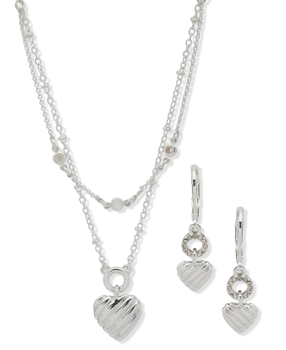 Gift Set Joyas Anne Klein Plateado 01S00260