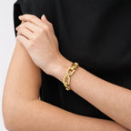 Pulsera Fossil Dorado Mujer
