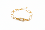 Pulsera  19v69 Dorado Mujer STB034