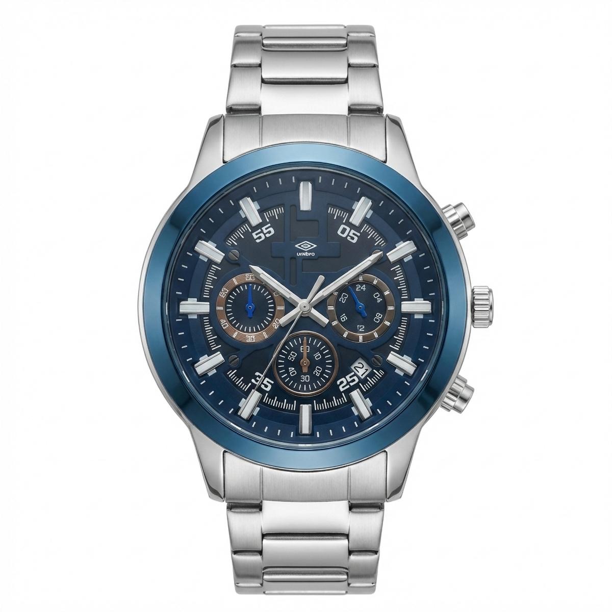 Reloj Análogo Hombre Umbro Plus Plateado UMBP-1500-102