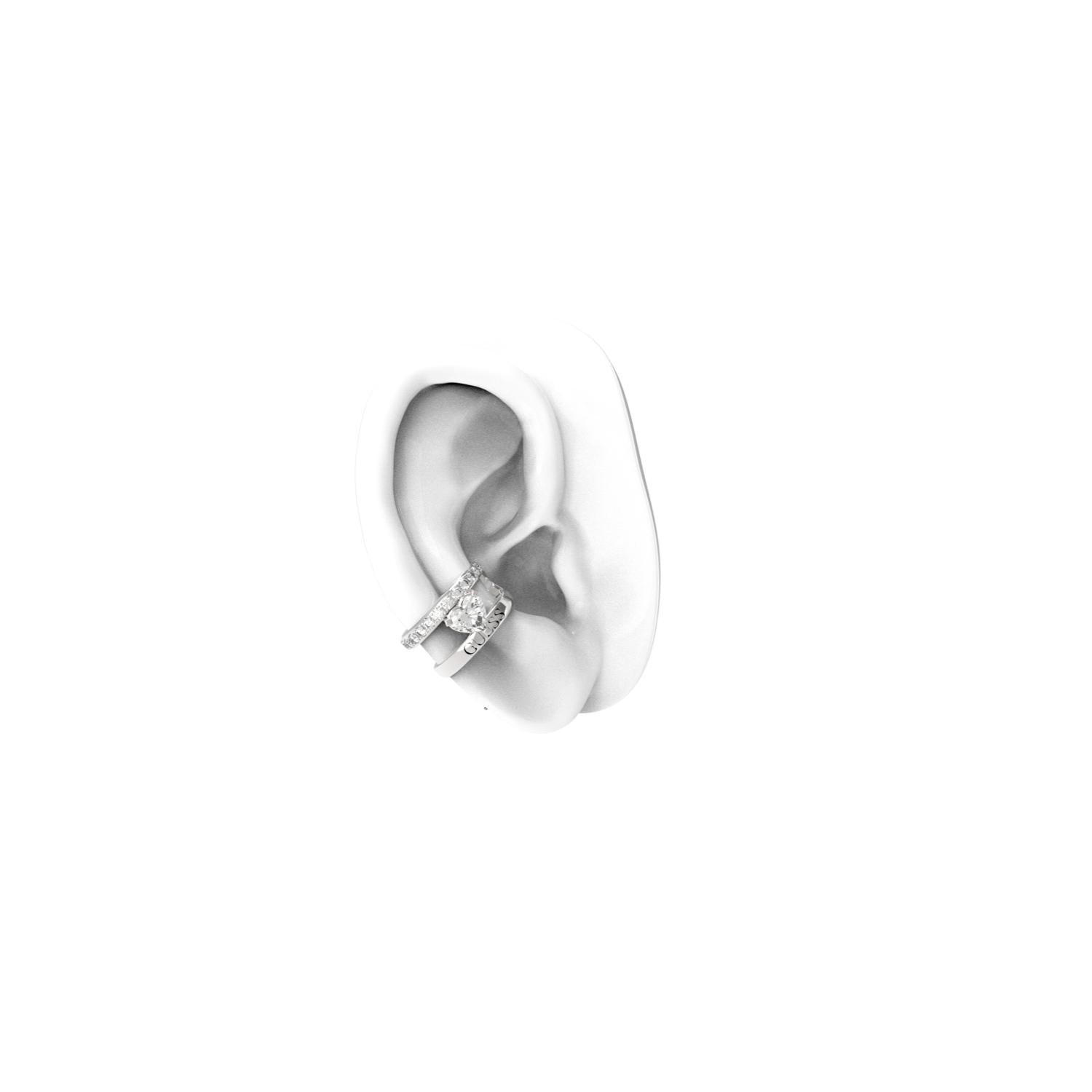 Earcuff Guess Plateado