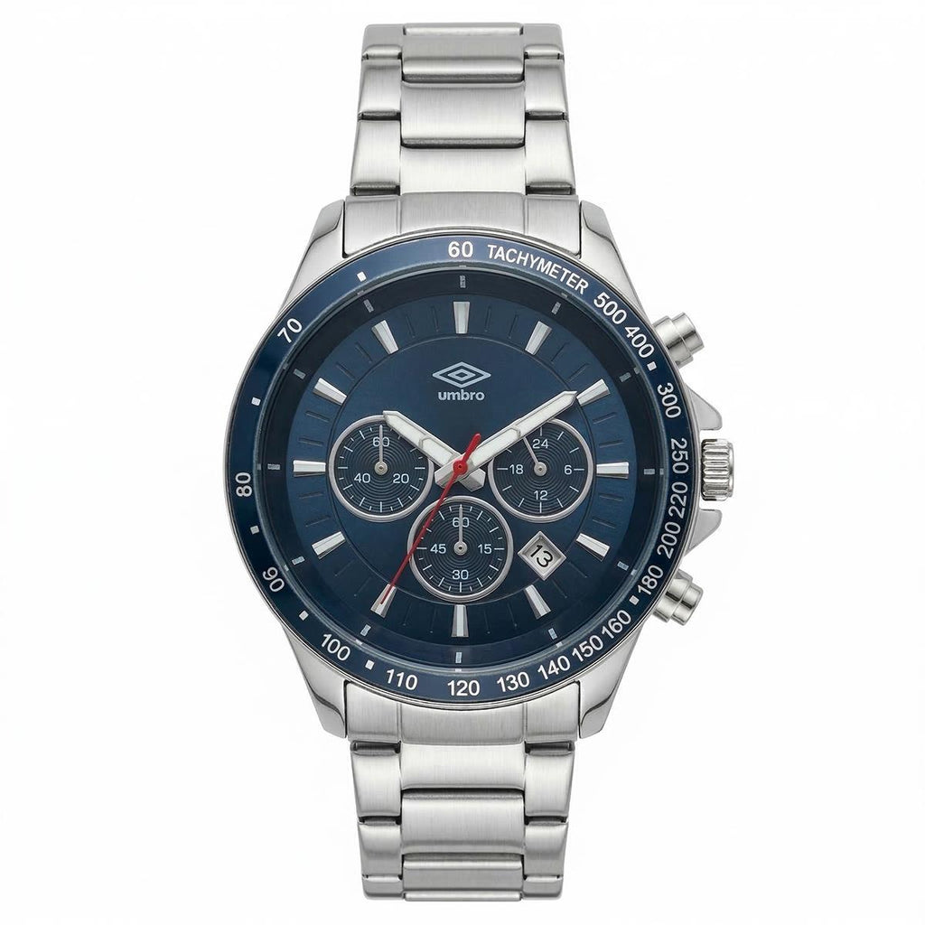 Reloj Análogo Hombre Umbro Plus Plateado UMBP-1500-156