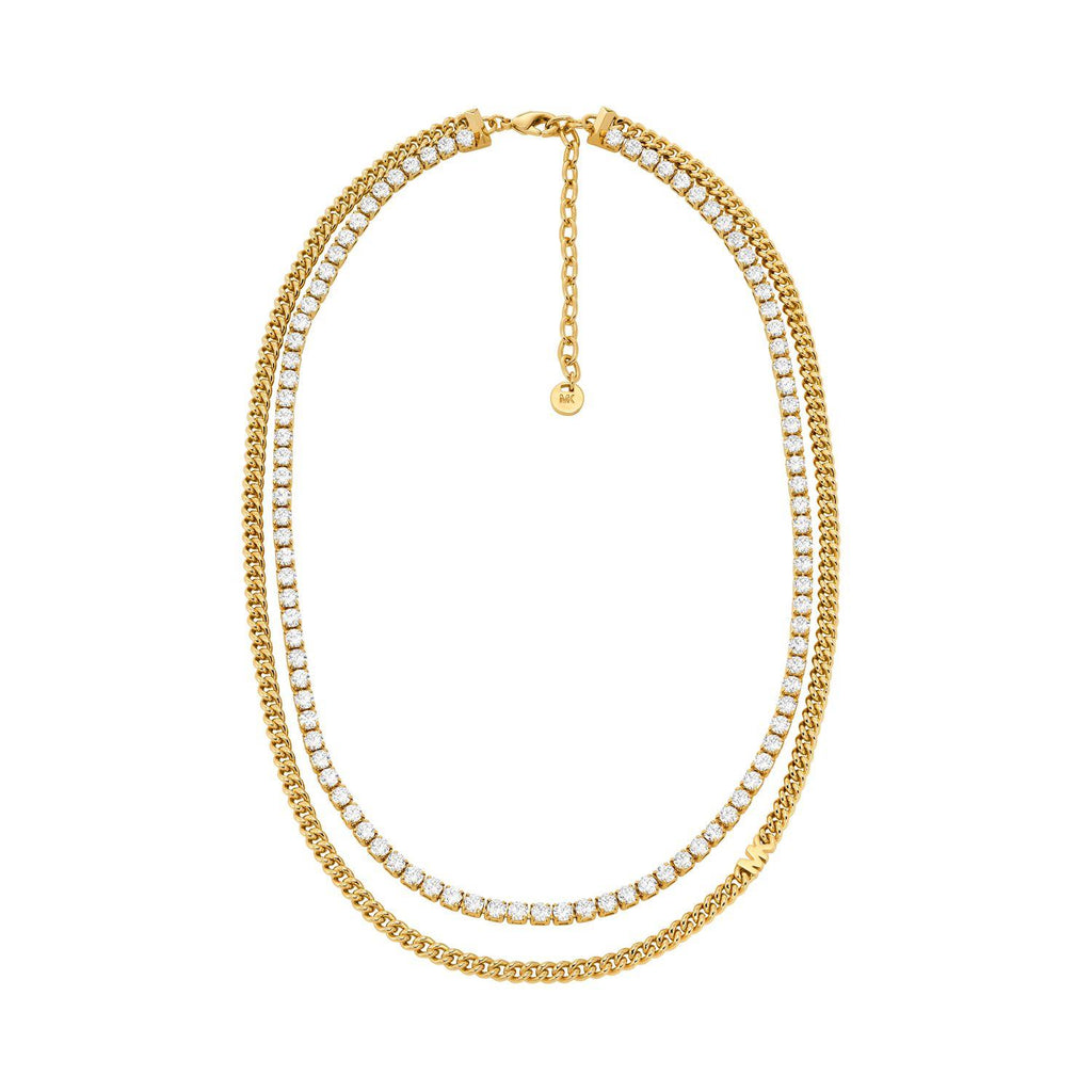 Collar Doble Michael Kors Dorado Mujer
