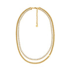 Collar Doble Michael Kors Dorado Mujer