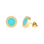 Aros Jason Hyde Turquesa Mujer