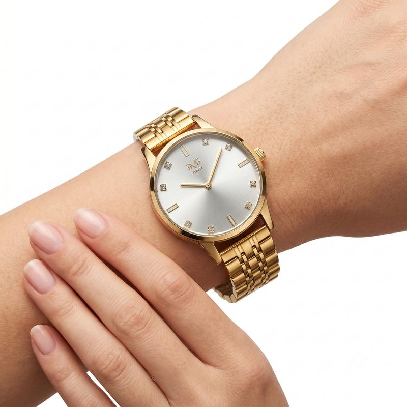Reloj Análogo Femenino V1969 Dorado V1969-1000-165