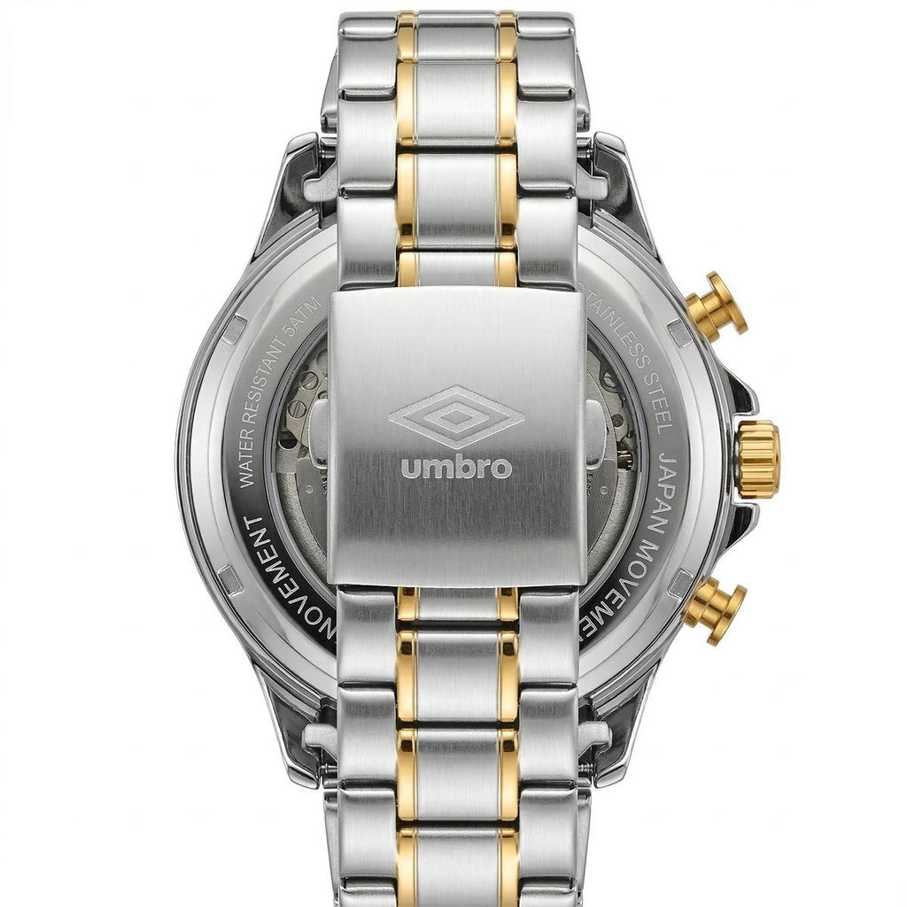 Reloj Análogo Hombre Umbro Plus Plateado/Dorado UMBP-1500-128