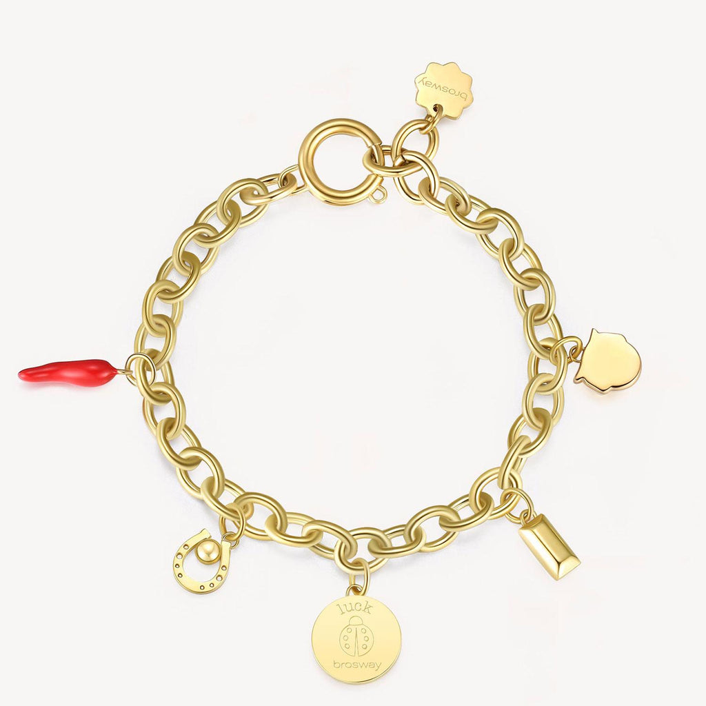 Pulsera Brosway Chakra Dorada BHKB118