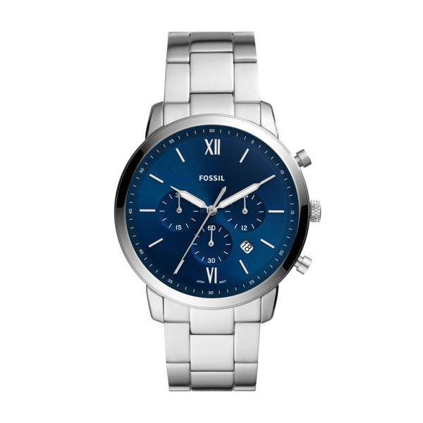 Reloj Plateado Fossil Hombre FS5792