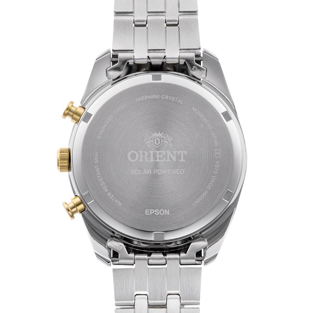 Reloj  Cronógrafo  Hombre Orient Plateado RA-TX0302S