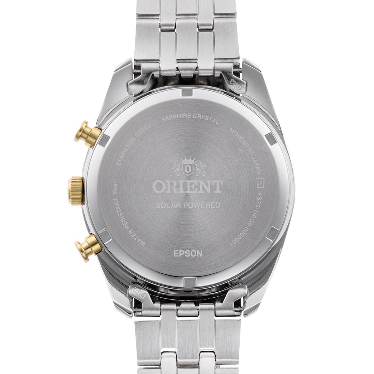 Reloj  Cronógrafo  Hombre Orient Plateado RA-TX0302S