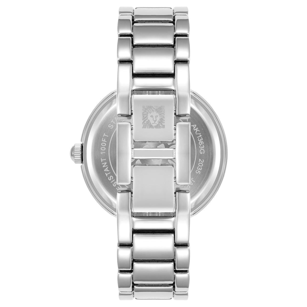Reloj Análogo Mujer Anne Klein Plat.AK-1363BKSV