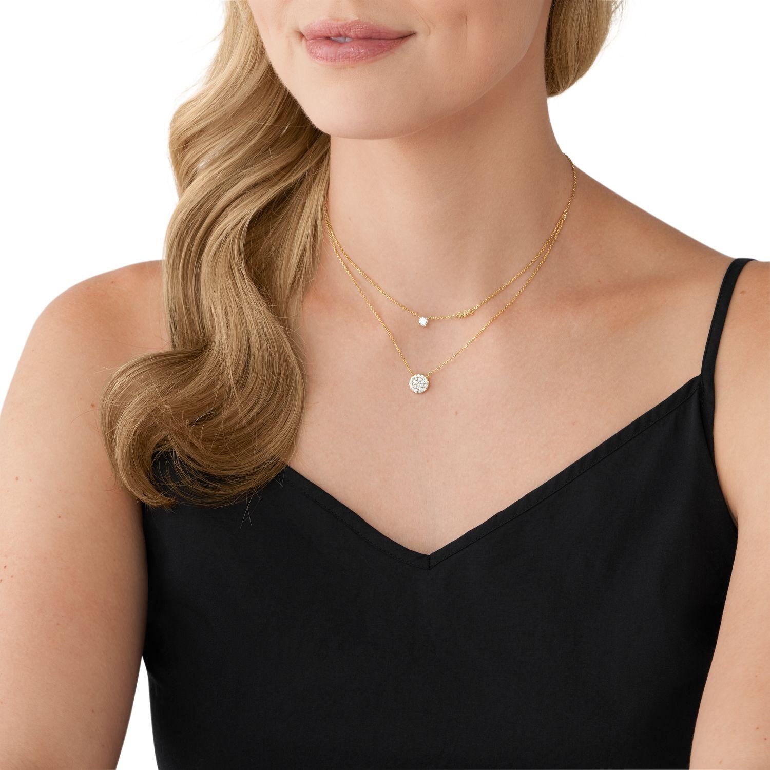 Collar Doble Michael Kors Dorado Mujer