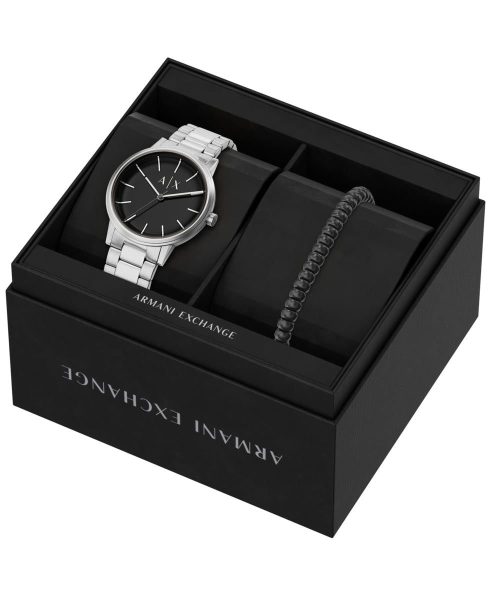 Set Reloj-Pulsera Hombre AX Plat. AX7182