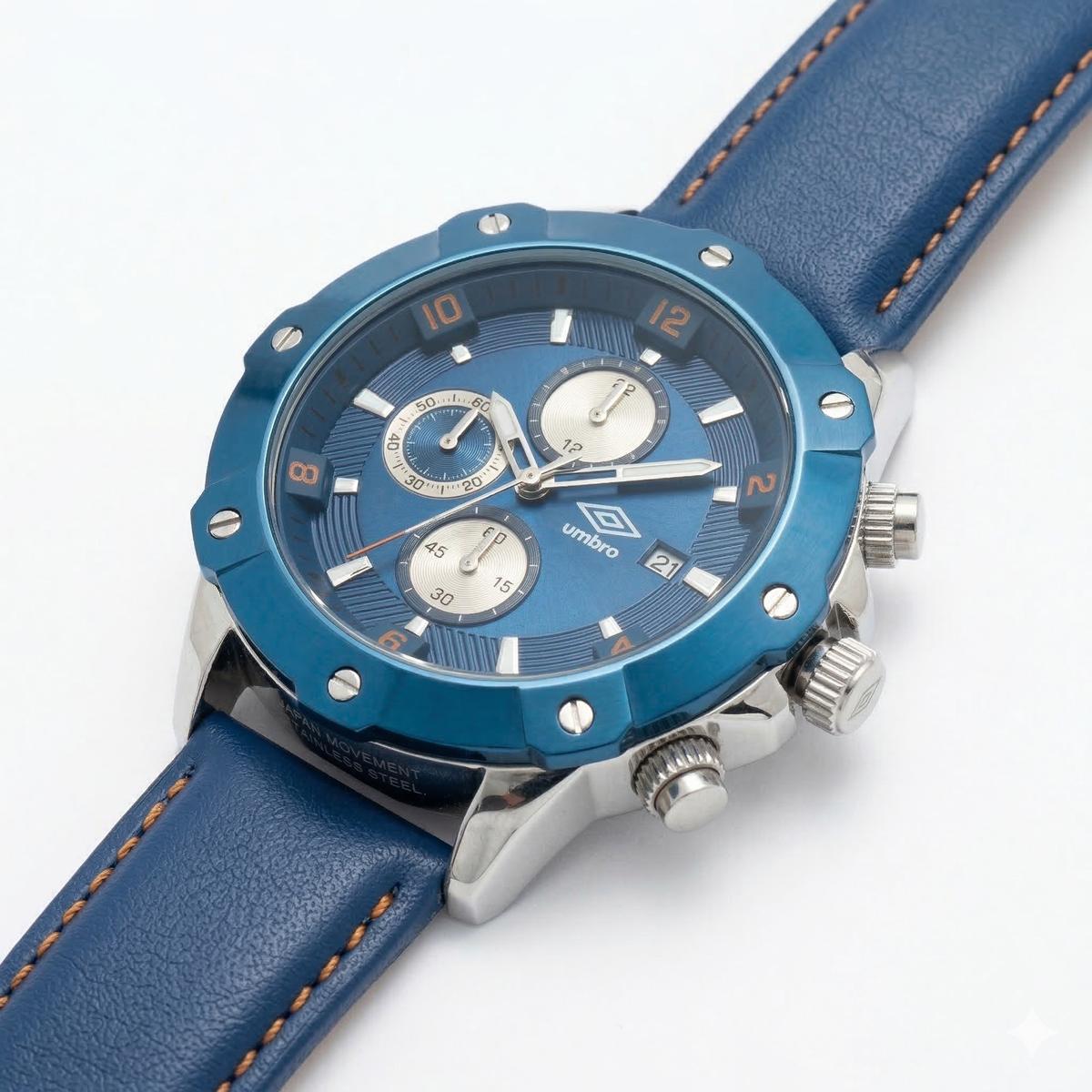 Reloj Análogo Hombre Umbro Plus Azul UMBP-1500-61