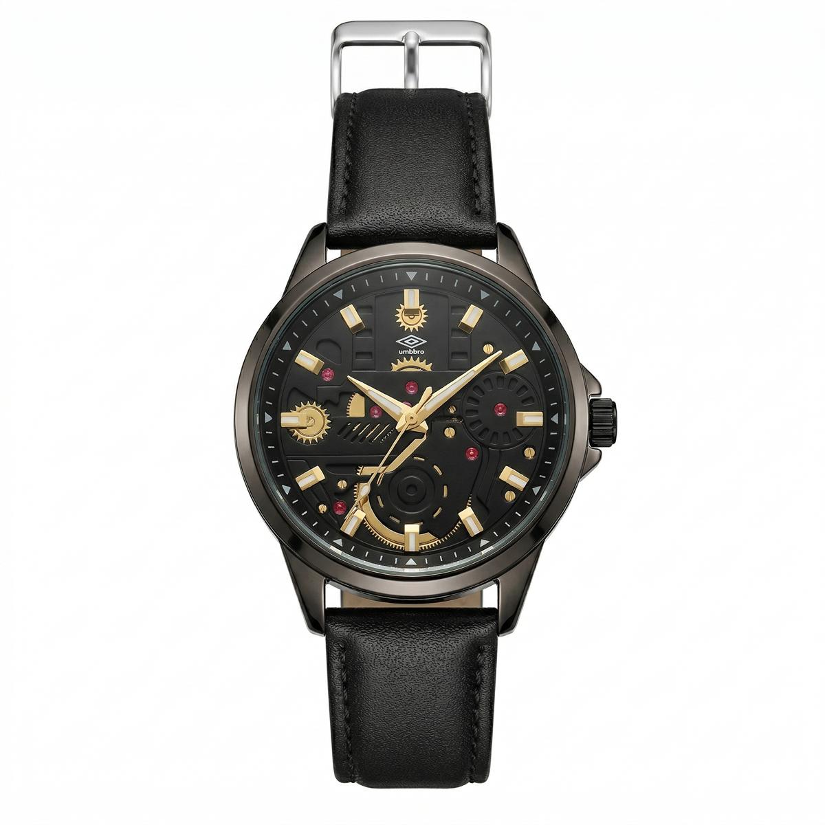 Reloj Análogo Hombre Umbro Plus Negro UMBP-1500-70