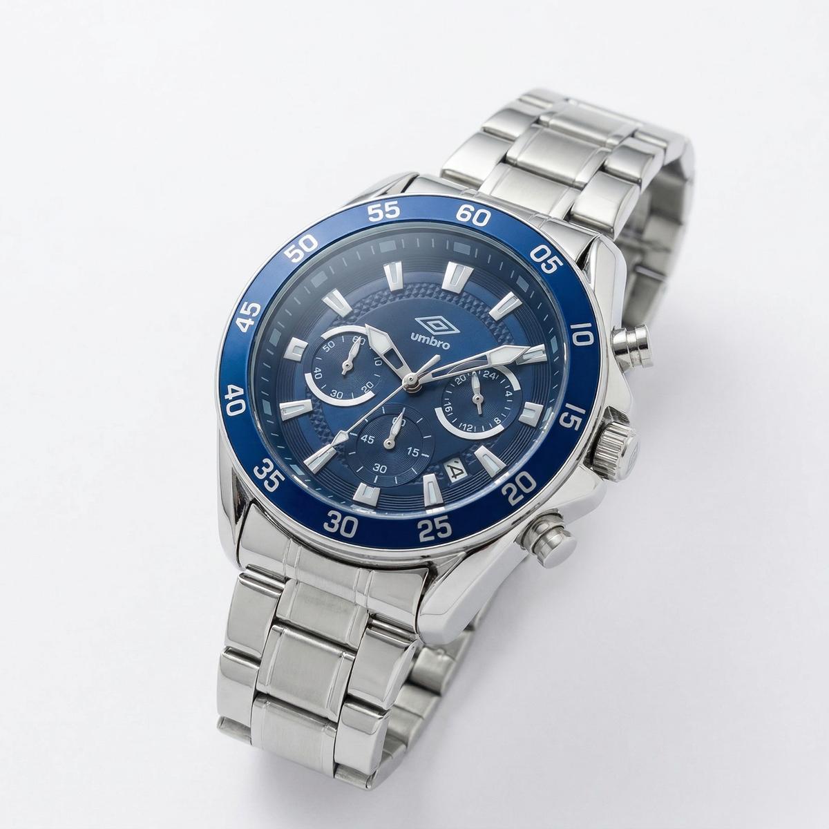 Reloj Análogo Hombre Umbro Plus Plateado UMBP-1500-180