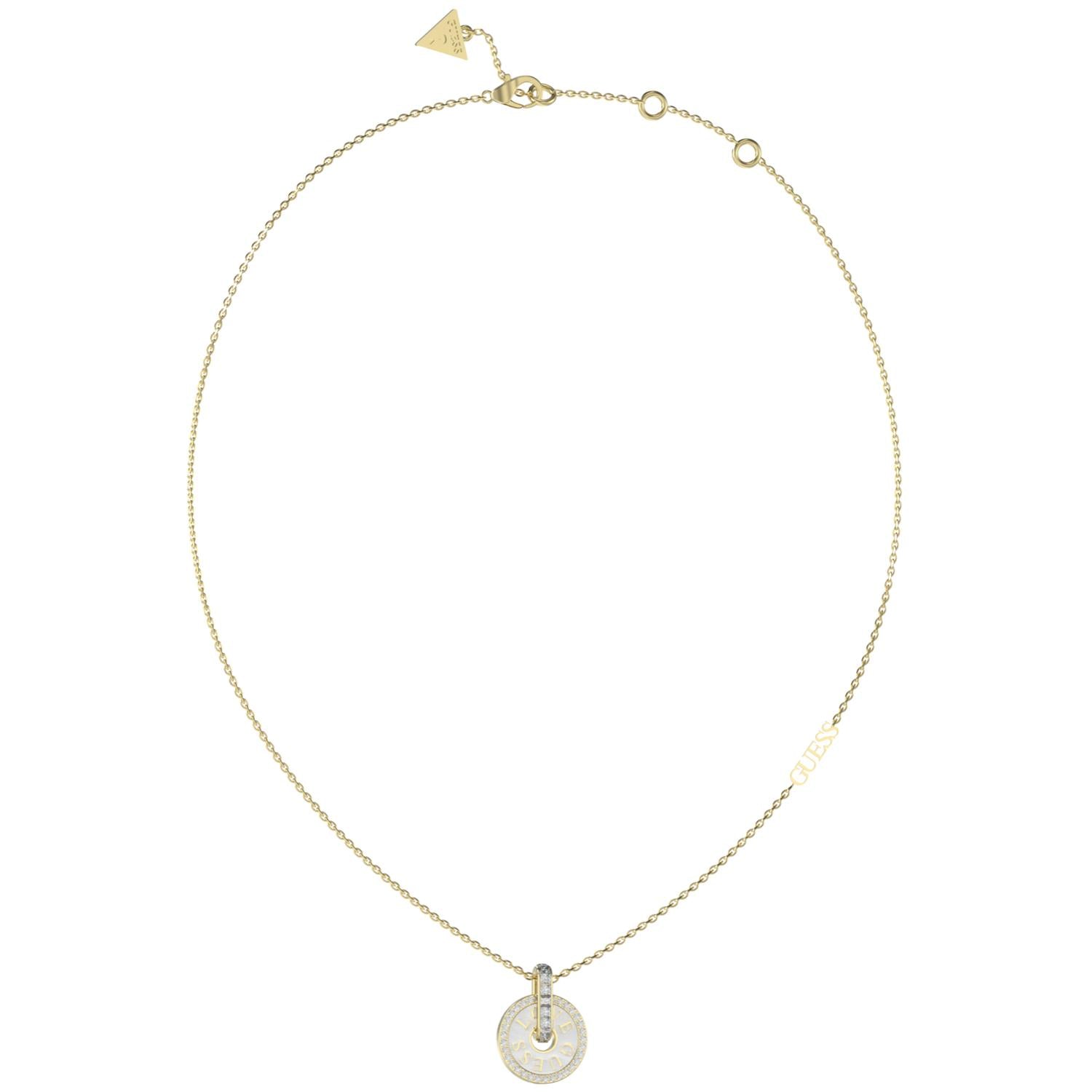 Collar Guess Dorado y Plateado Mujer JUBN04077JWYGWHT-U