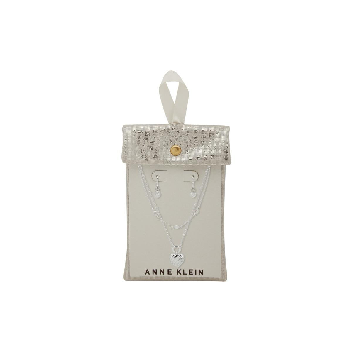 Gift Set Joyas Anne Klein Plateado 01S00260