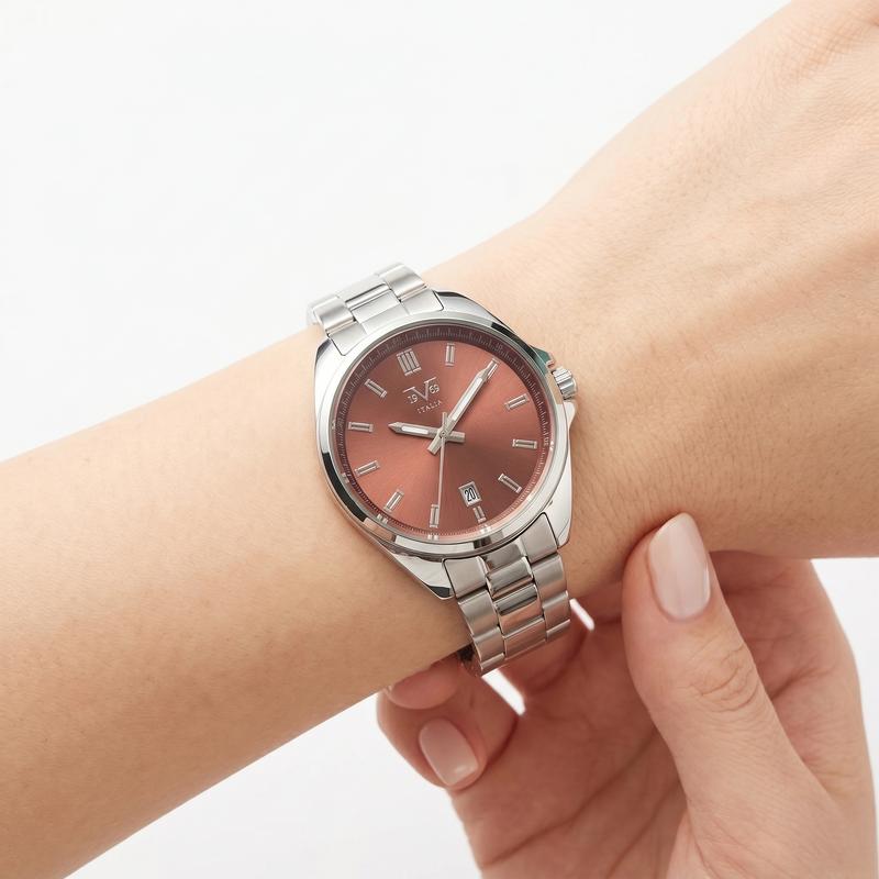 Reloj Análogo Femenino V1969 Plateado V1969-1000-209